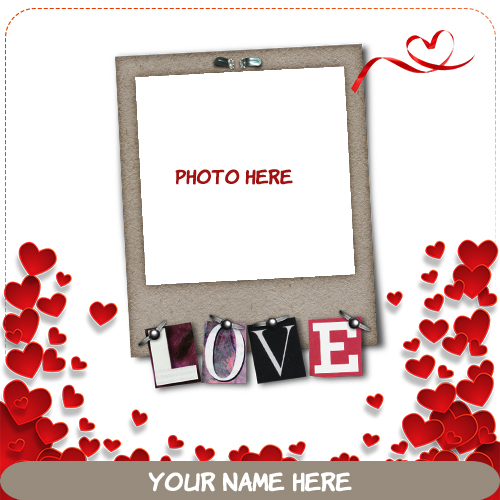 small red love heart photo with name small red love heart photo with name