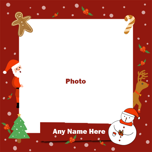 25 December 2019 Merry Christmas Photo Frame With Name 25 December 2019 Merry Christmas Photo Frame With Name