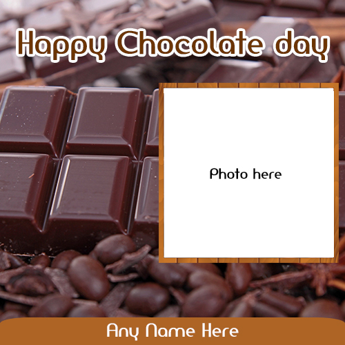 Happy Chocolate Day 2020 Photo Card With Name Happy Chocolate Day 2020 Photo Card With Name