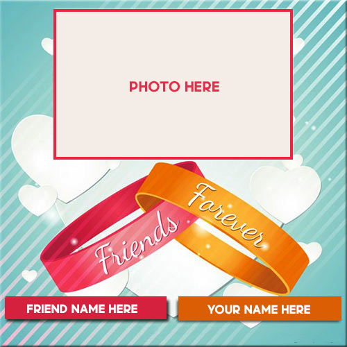 Friendship Day wishes Photo Frames with Name