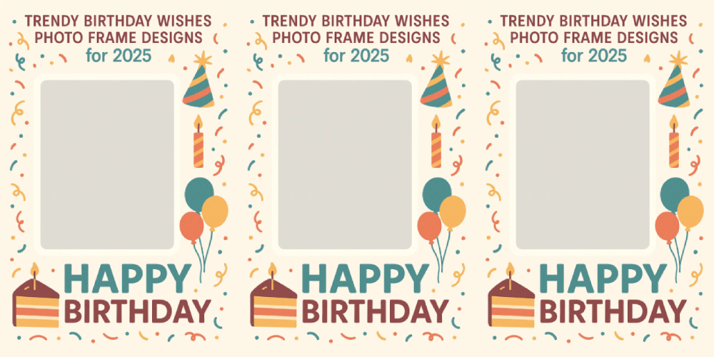 Trendy Birthday Wishes Photo Frame Designs for 2025