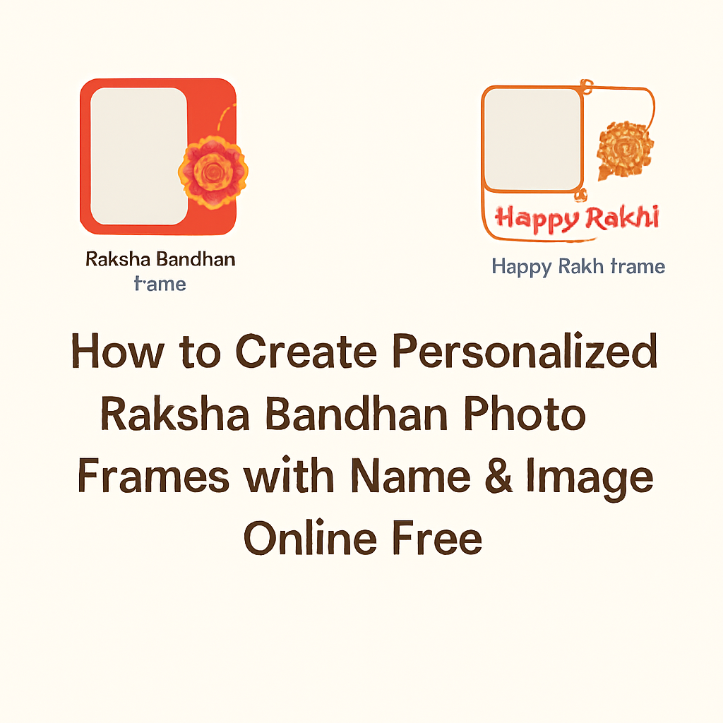 How to Create Happy Raksha Bandhan Photo Frames with Name & Picture Online for Free