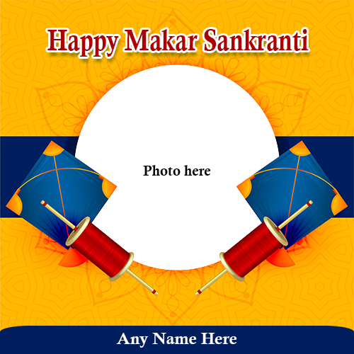 Write Name On Happy Uttarayan 2024 Photo Download