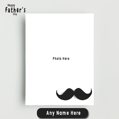 I Love You Dad Happy Fathers Day 2025 Photo Frame With Name