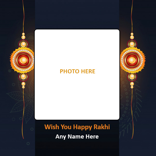 Happy Rakhi 2025 Photo Frame Editor With Name