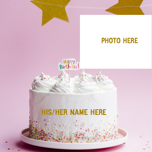 Birthday Wishes Cake With Name And Photo Editing