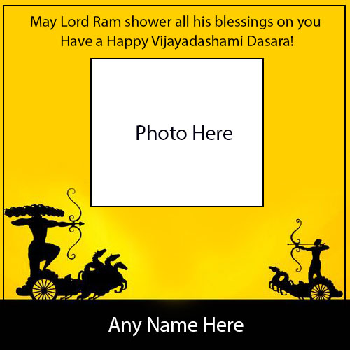 Happy Vijayadashami Dasara 2025 Greeting Cards With Name Generator