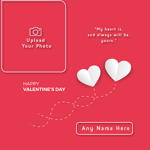 Happy Valentines Day 2025 Love Frame With Name