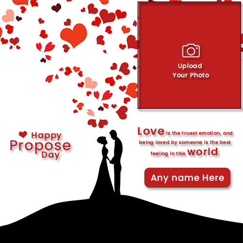 Best Frames For Propose Day 2025 Photo With Name
