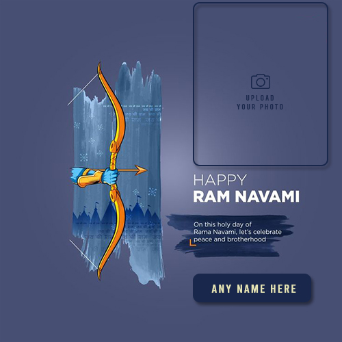 Shri Ramnavmi 2025 Photo Frame With Name