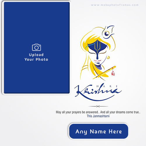 Happy Janmashtami 2025 Advance Photo With Name Download