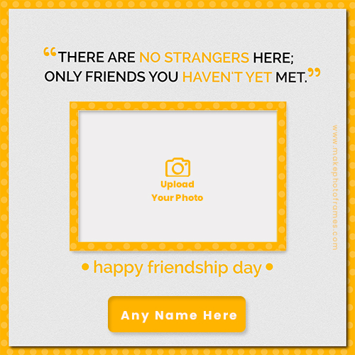 Creative And Design Friendship Day Photo Frame