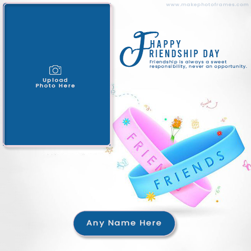 Free Friendship Day 2025 Photo Frame Maker Online