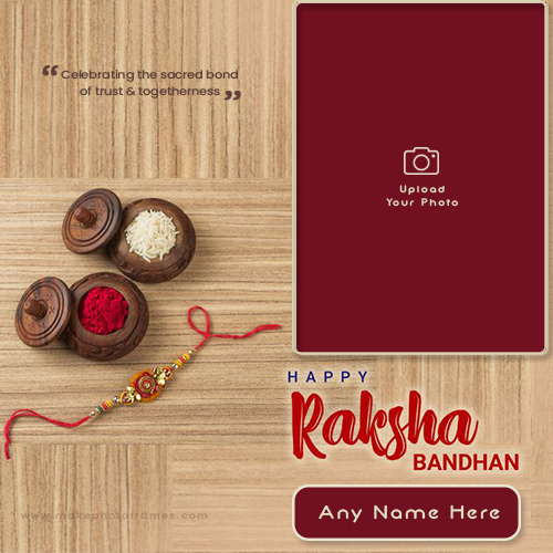 Wishing Happy Raksha Bandhan 2025 With Name And Photo