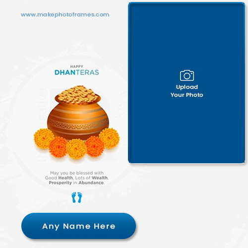 Happy Dhanteras 2025 Photo Frame Creating With Name Online