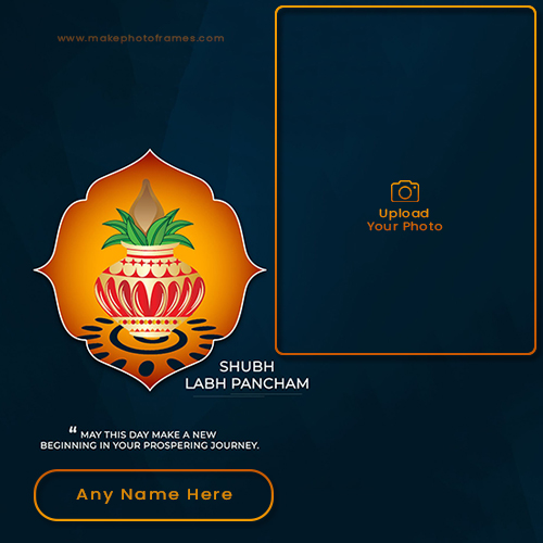 Write Name On Labh Pancham 2025 Photo