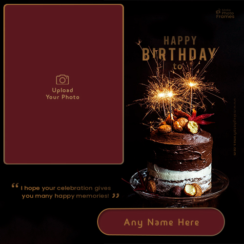 Latest Chocolate Birthday Cake Images With Name And Photo Edit