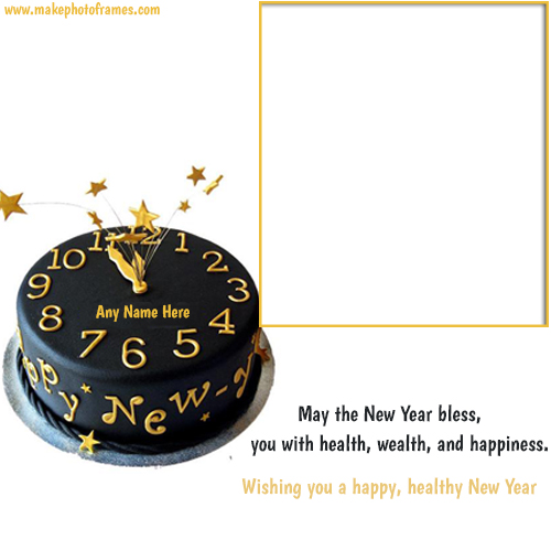 Happy New Year 2025 Cake With Name And Photo