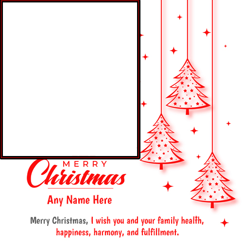 Create Name On Xmas Tree Ka Photo Frame