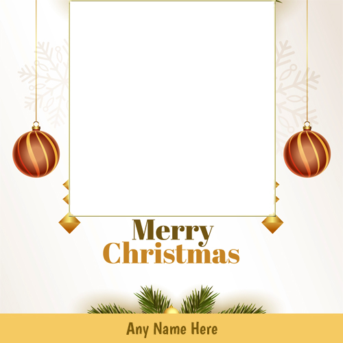 Merry Christmas Eve Tree Ka Photo With Name