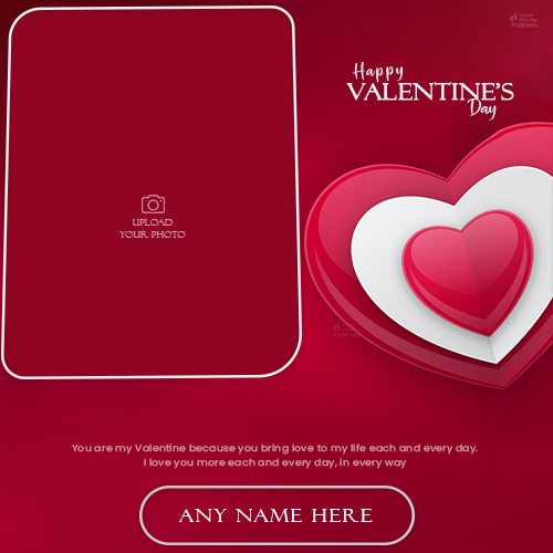 Happy Valentines Day 2025 Online Photo Frame Maker Free