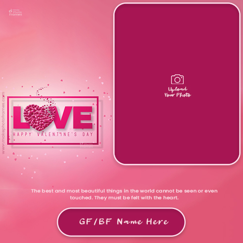 Saint Valentine's Day 2025 Photo Frames Love Hearts