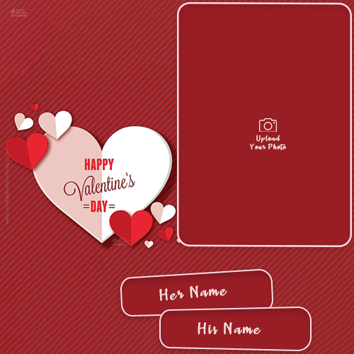 Happy Valentine’s Day 2025 Frame Download With Name