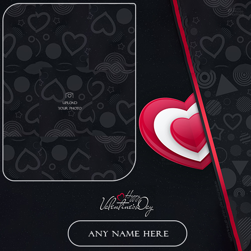 Saint Valentine's Day 2025 Photo Frame Online Editor Free Name