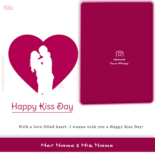 Happy Valentine Day Kiss Day 2025 Photo Editing With Name