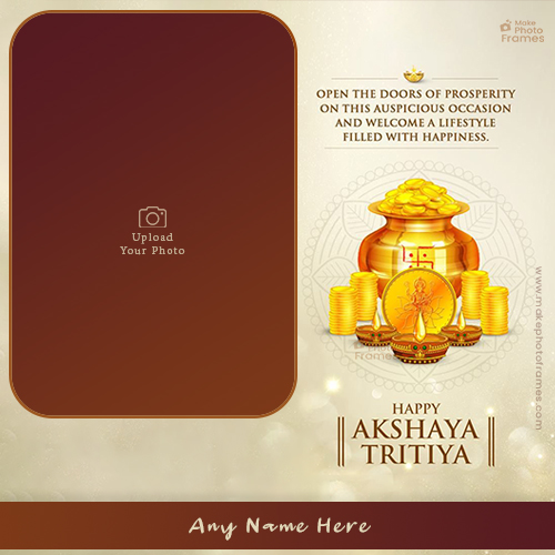 Create Akshay Tritiya 2025 Greeting Card With Photo