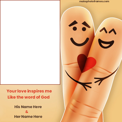 Love Card Status With Name And Photo