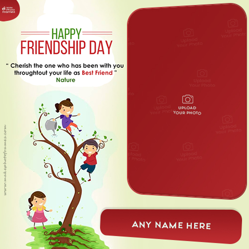 Friendship Day 2025 Card With Name And Photo