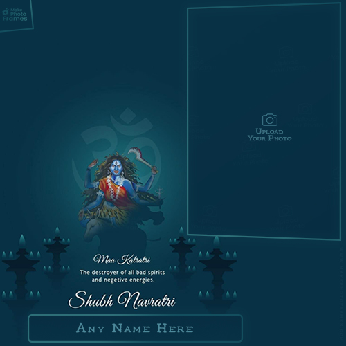 Navratri Day 7 Kaalratri Maa Photo Frame Editing Online