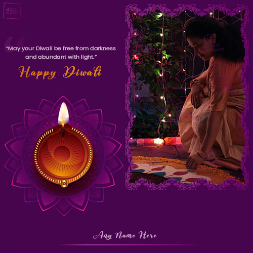 Create Diwali 2025 Greetings Card With Photo Frames
