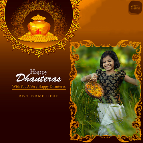 Dhanteras Festival 2025 Wishes With My Photo