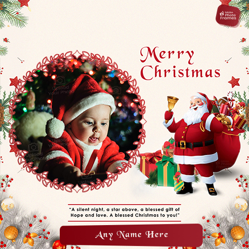 Merry Christmas Santa Claus 2025 Images With Name And Photo