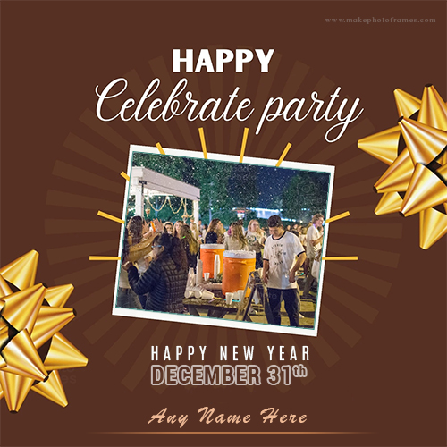 31st December 2024 New Year Frame Photo With Name