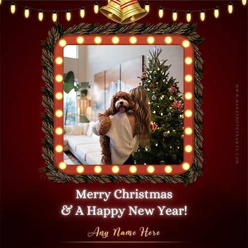 Merry Christmas And Happy New Year 2025 Photo Frame Download