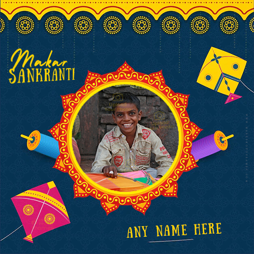 Happy Makar Sankranti 2025 Photo Frame Online