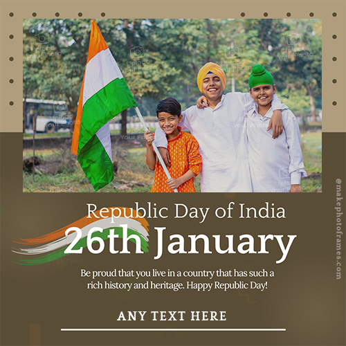 26 January 2025 Republic Day Photo Frame