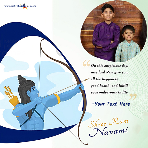 Write Name On Ram Navami 2025 Wishes Greetings Photo Frame Editing