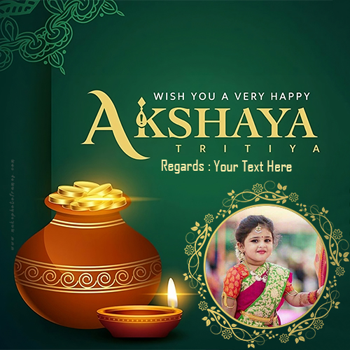 Create Akshaya Tritiya 2025 Card With Photo Name Download