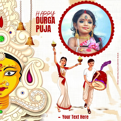 Happy Durga Puja 2025 Photo Frame Editor Online