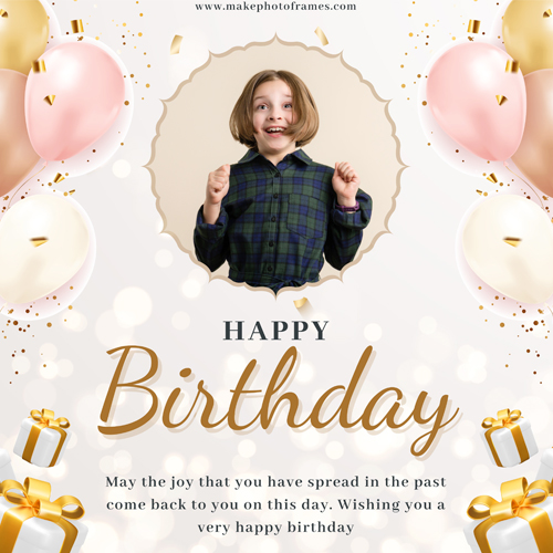 Personalize Birthday Frame With Photo Maker Online