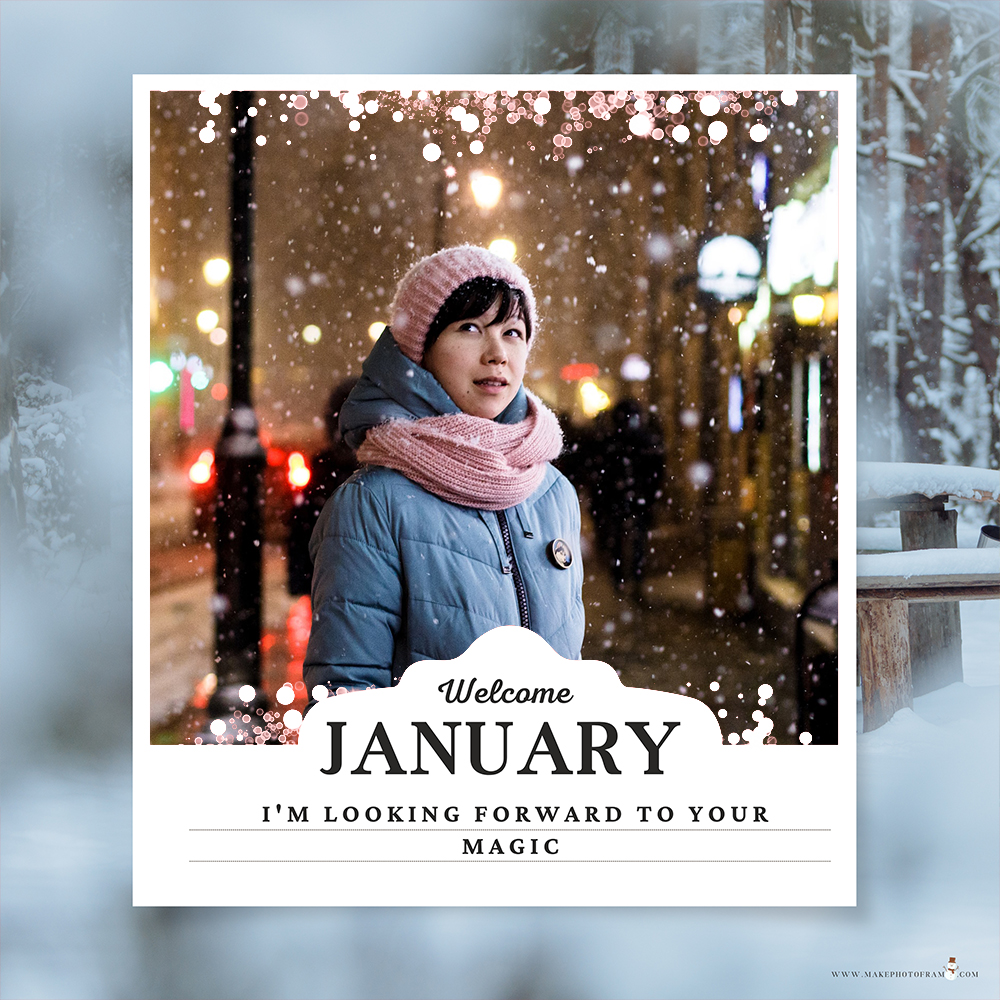 1st January 2025 Photo Frame With Wishes Download