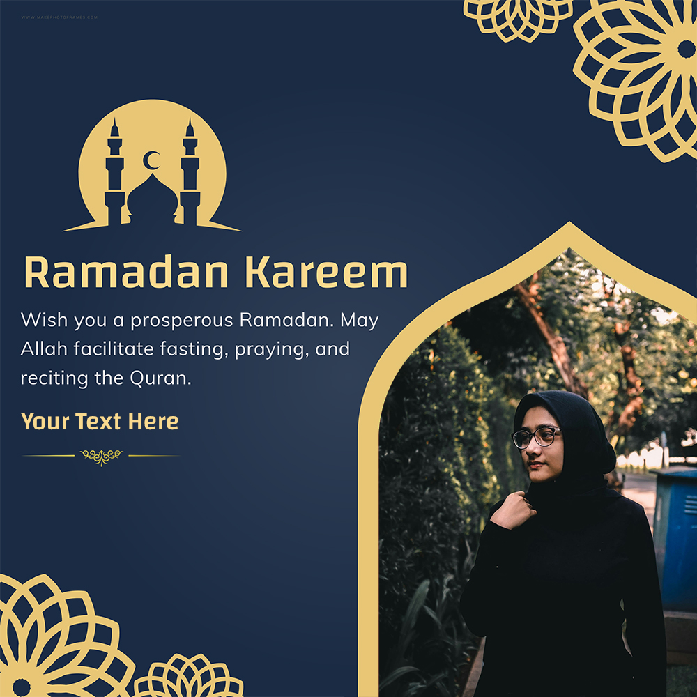 Free Ramadan Kareem Mubarak 2025 Photo Frame Editor Download