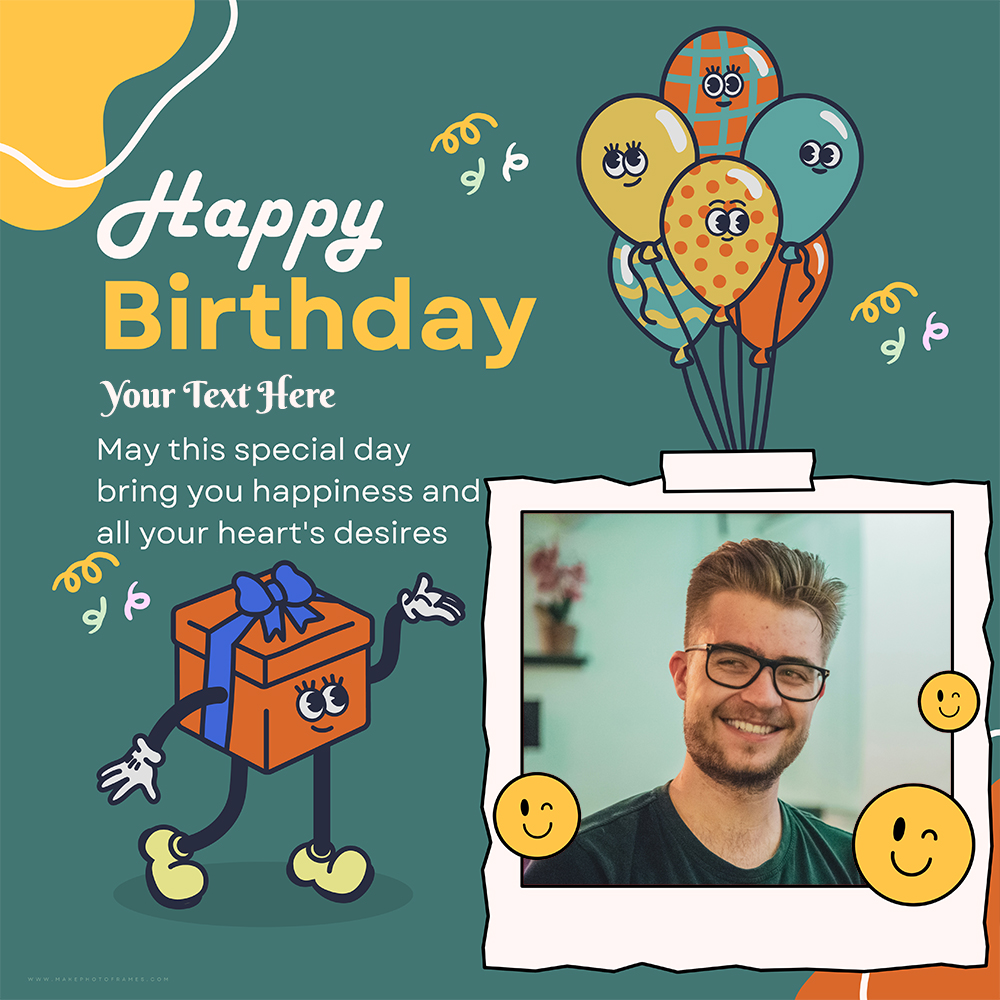 Birthday Greeting Card Image With Name And Photo