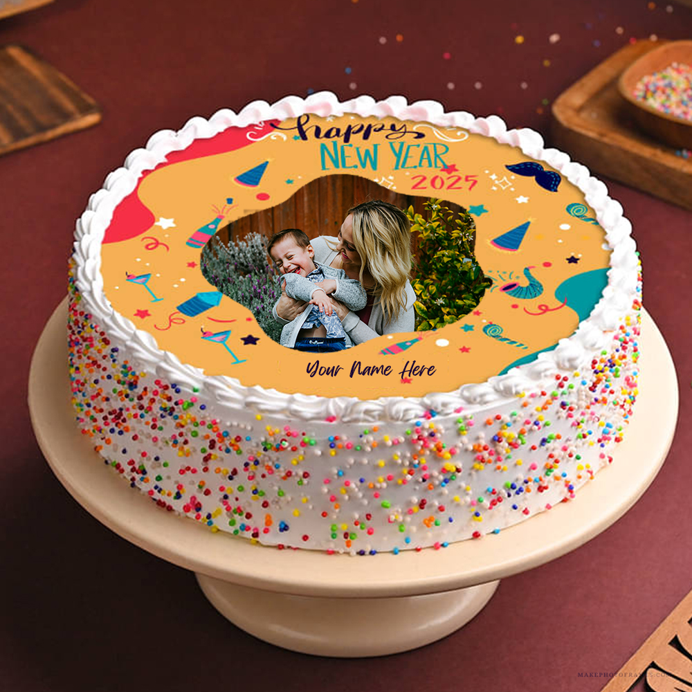 Happy New Year 2024 Cake Images With Name And Photo