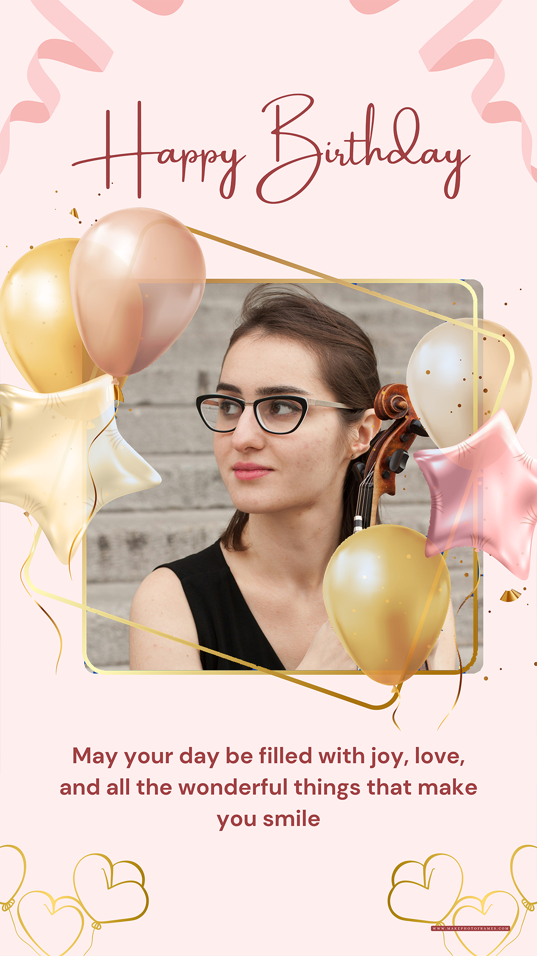Happy Birthday Frame Instagram Story Template Generator