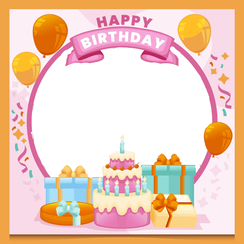 Happy Birthday Cake Topper With Photo Free Download